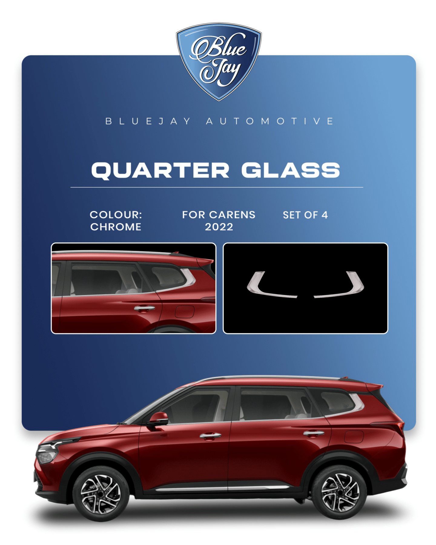 Quarter Glass for Carens