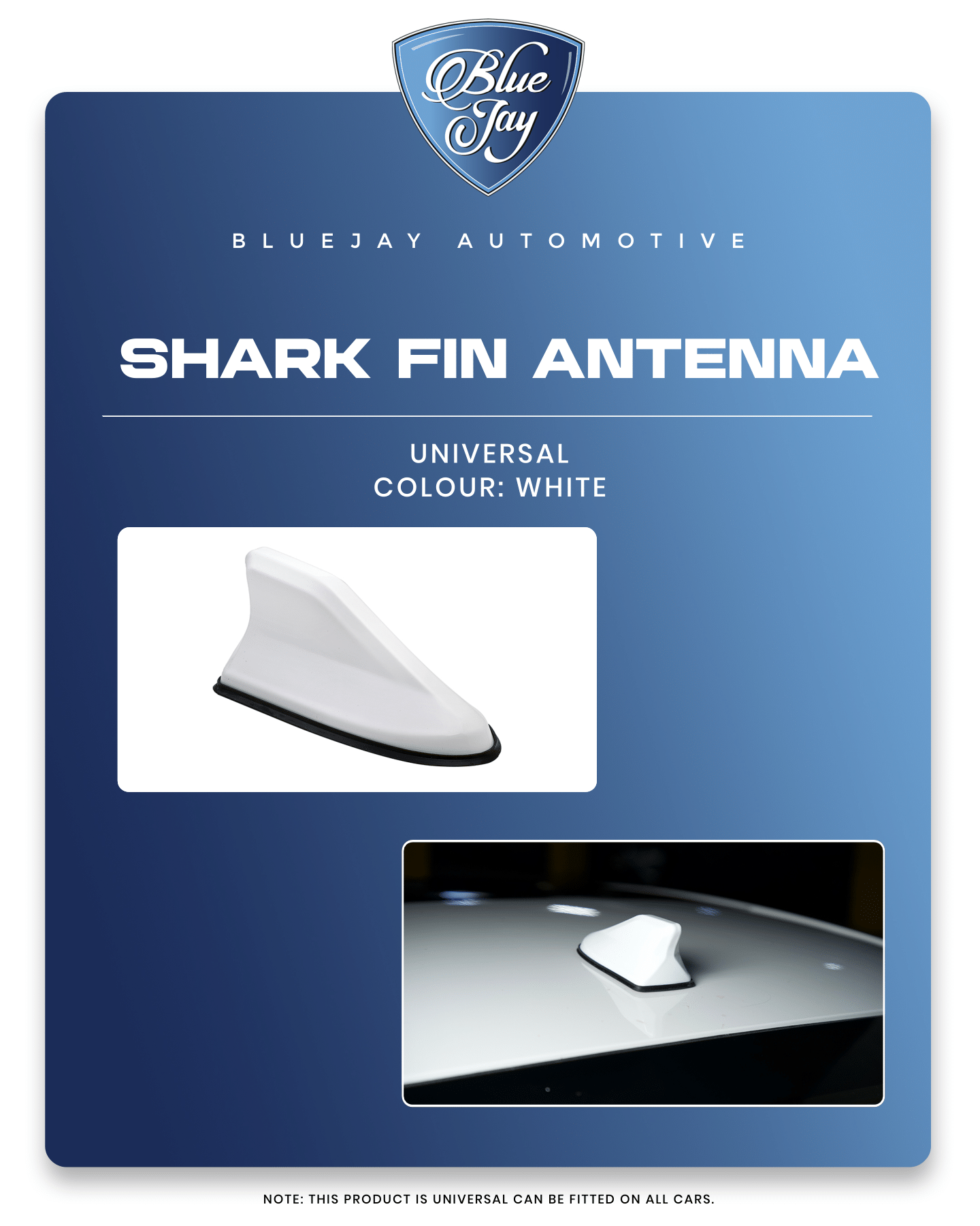 White Shark Fin Antina (Universal)