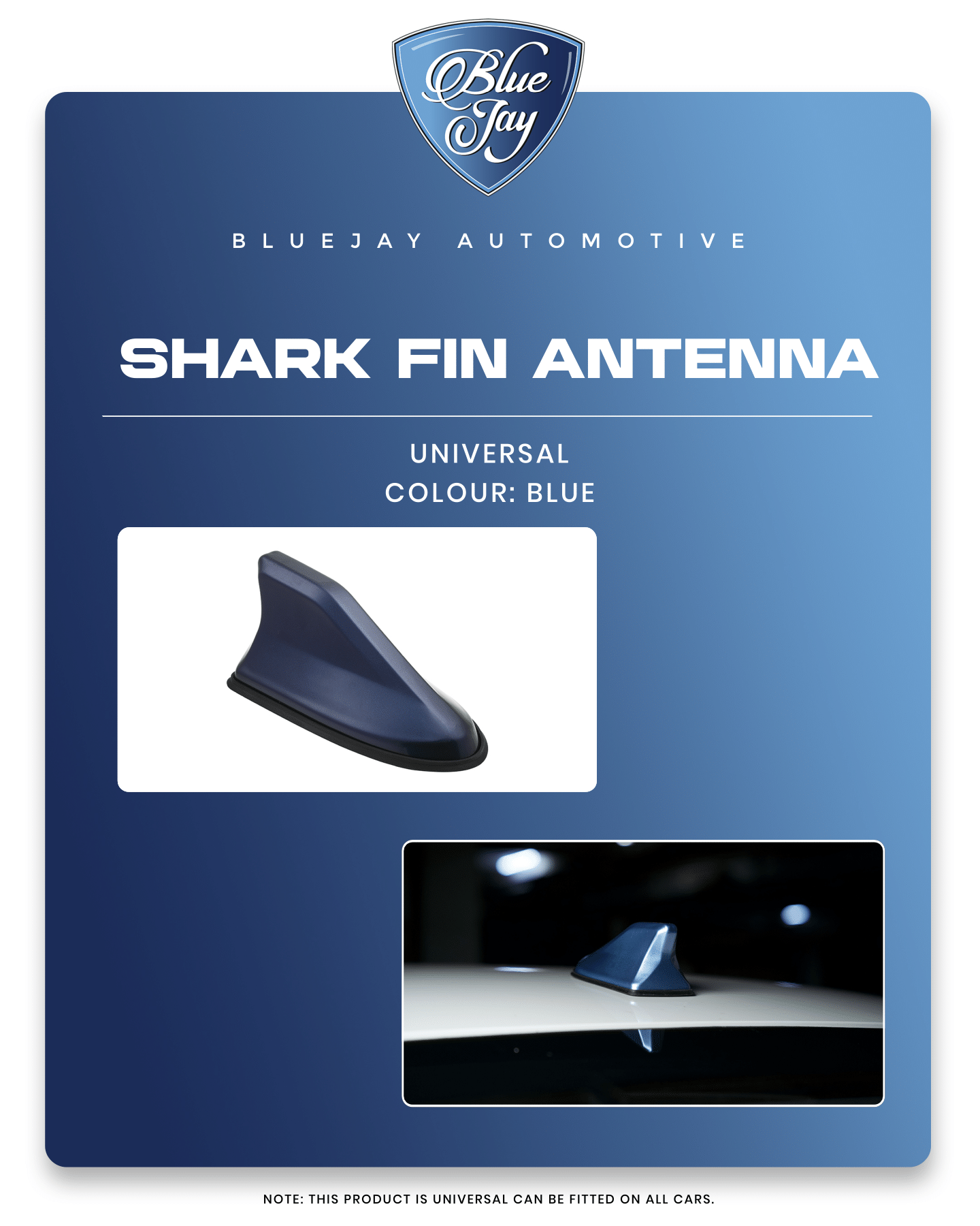Blue Shark Fin Antina (Universal)
