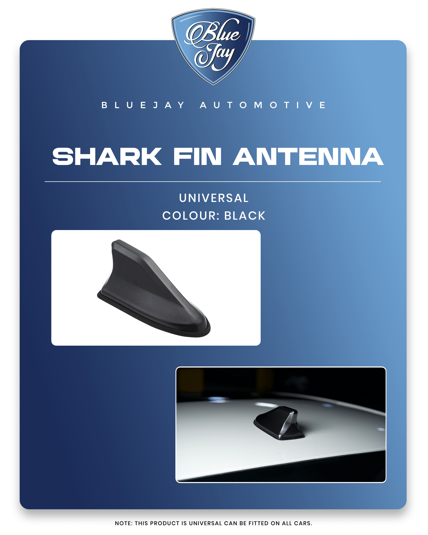 Black Shark Fin Antina (Universal)