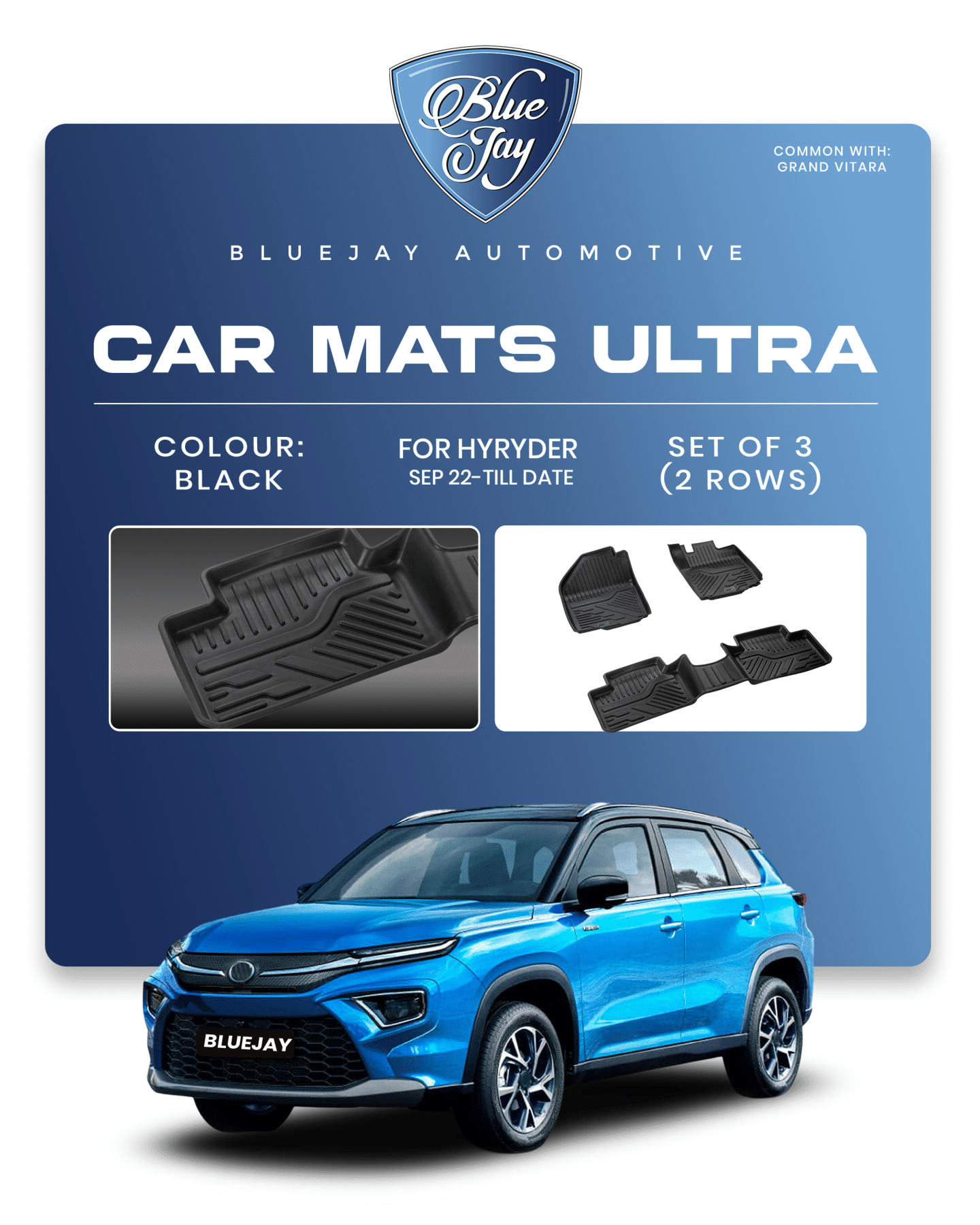 Hyryder 2022 Onwards Car Care Carpet