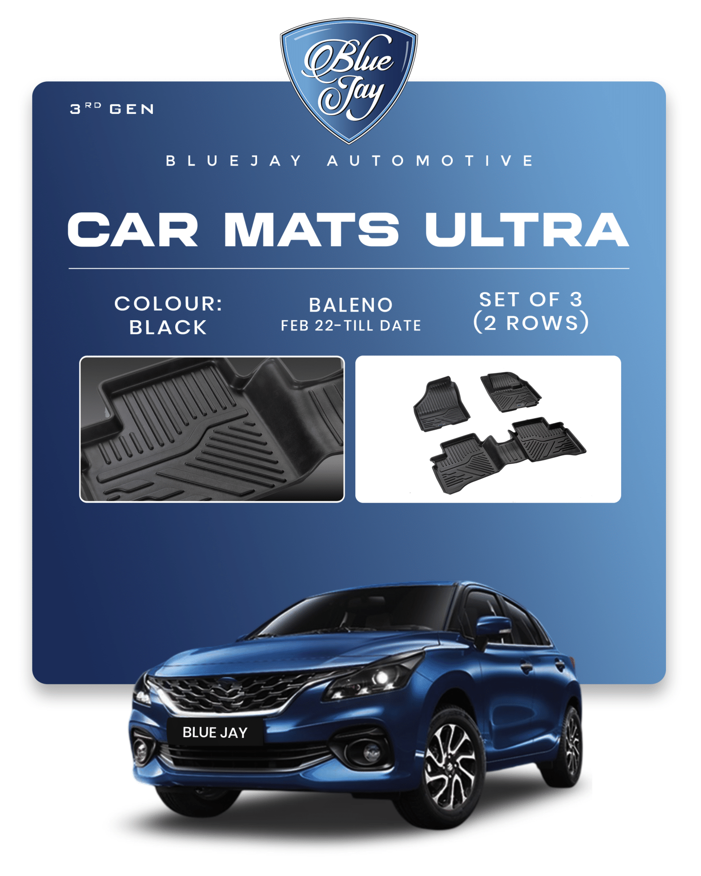 Baleno 2022 onwards Car Mats Ultra