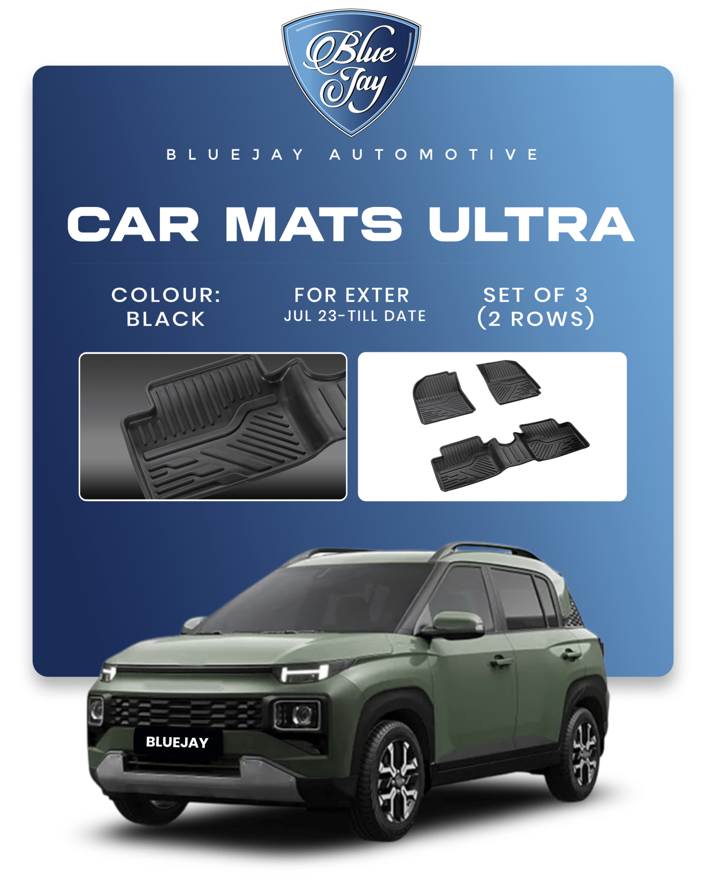 EXTER 2023 Till date Car Mats Ultra
