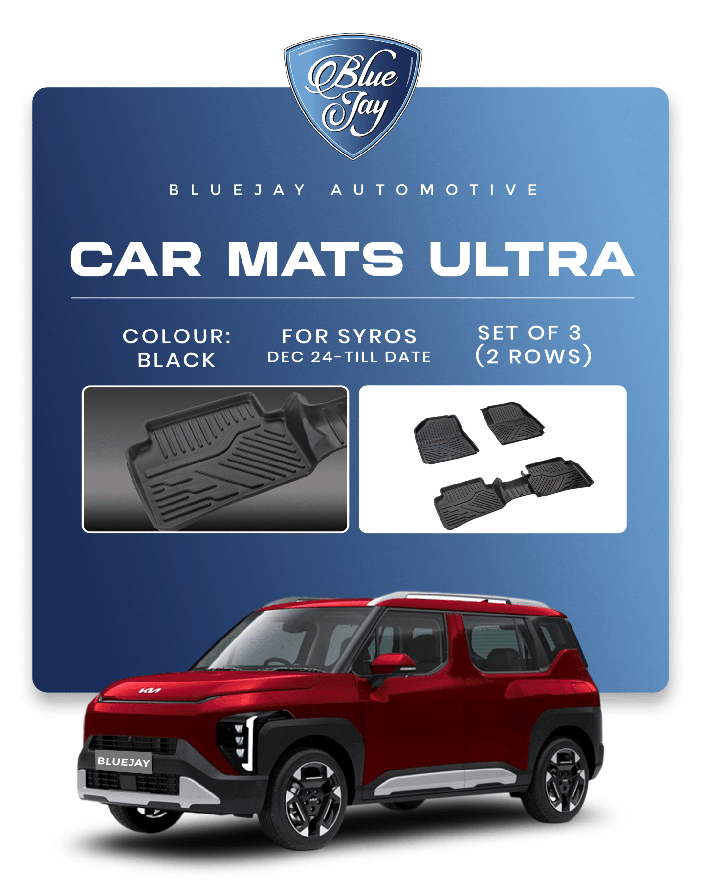 Syros 2024 Till Date Car Mats Ultra
