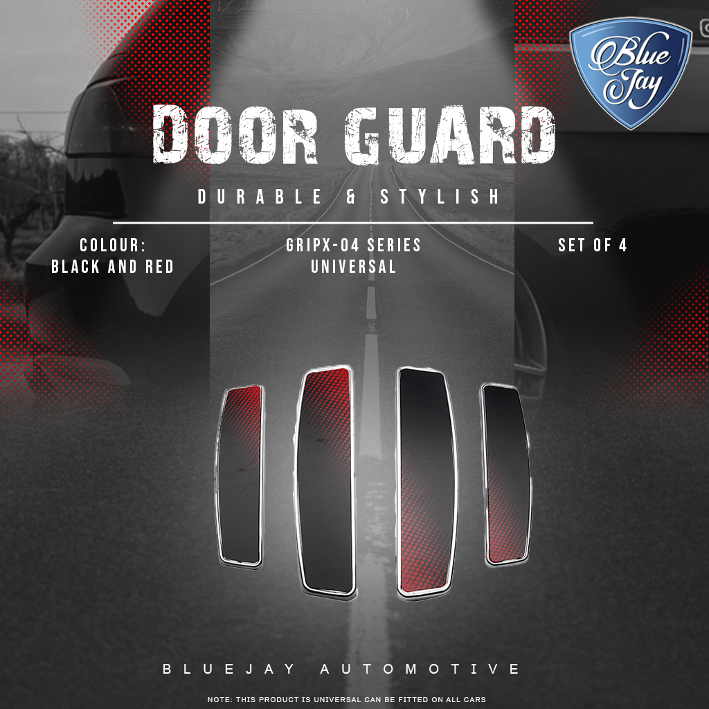 GRIPX-04 Series Universal Door Guard (Black & Red)