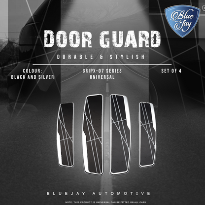 GRIPX-07 Series Universal Door Guard (Black & Silver)