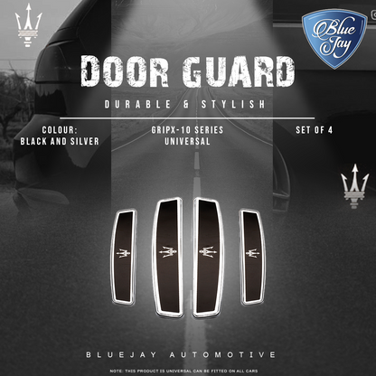 GRIPX-10 Series Universal Door Guard (Black & Silver)