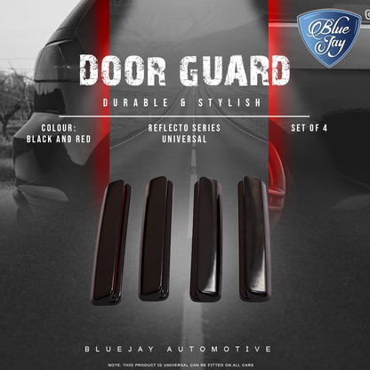 Reflecto Series Universal Door Guard (Black & Red)
