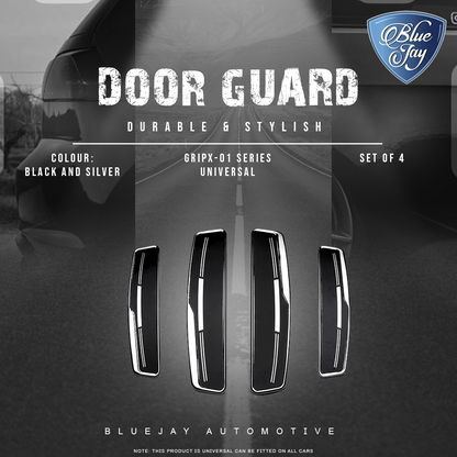 GRIPX-01 Series Universal Door Guard (Black & Silver)