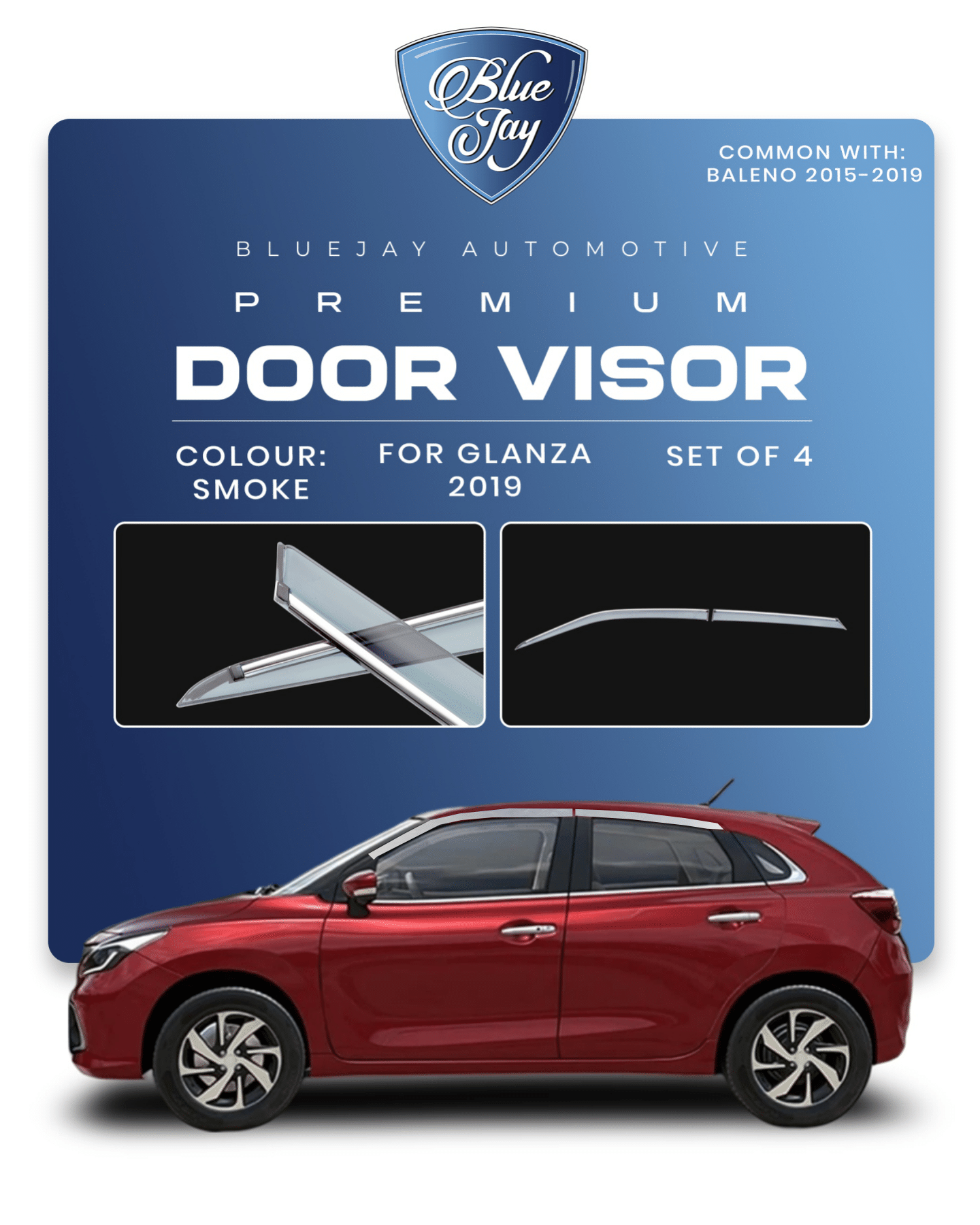 Door Visor for Glazna 2019 (Smoke)