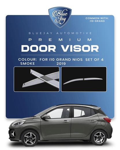 Door Visor for i10 Grand NIOS 2019 (Smoke)