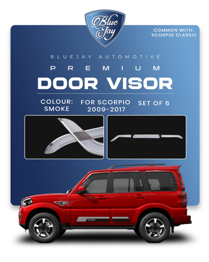 Door Visor for Scorpio 2009-17 (Smoke)