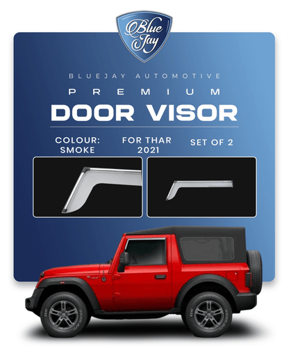 Door Visor for Thar 2021 - Till Date (Smoke)