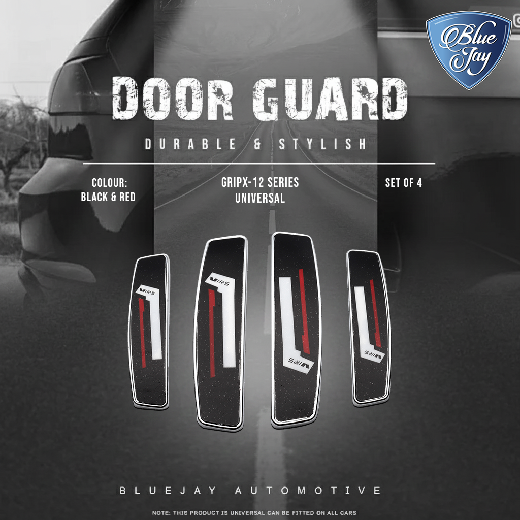 GRIPX-12 Series Universal Door Guard (Black & Red)