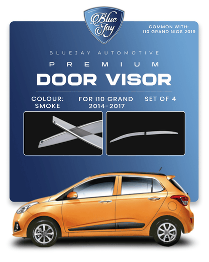 Door Visor for i10 Grand 2014-17 (Smoke)