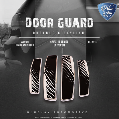 GRIPX-16 Series Universal Door Guard (Black & Silver)