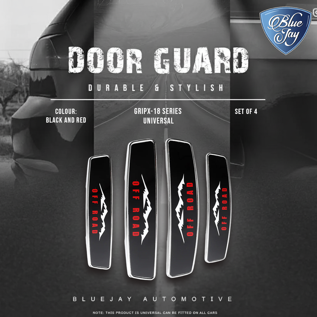 GRIPX-18 Series Universal Door Guard (Black & Red)