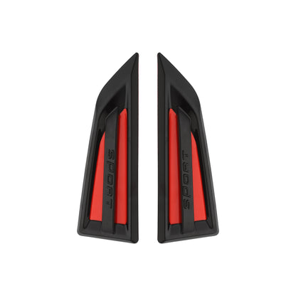 Aeroflow Universal Side Vent (Black & Red)