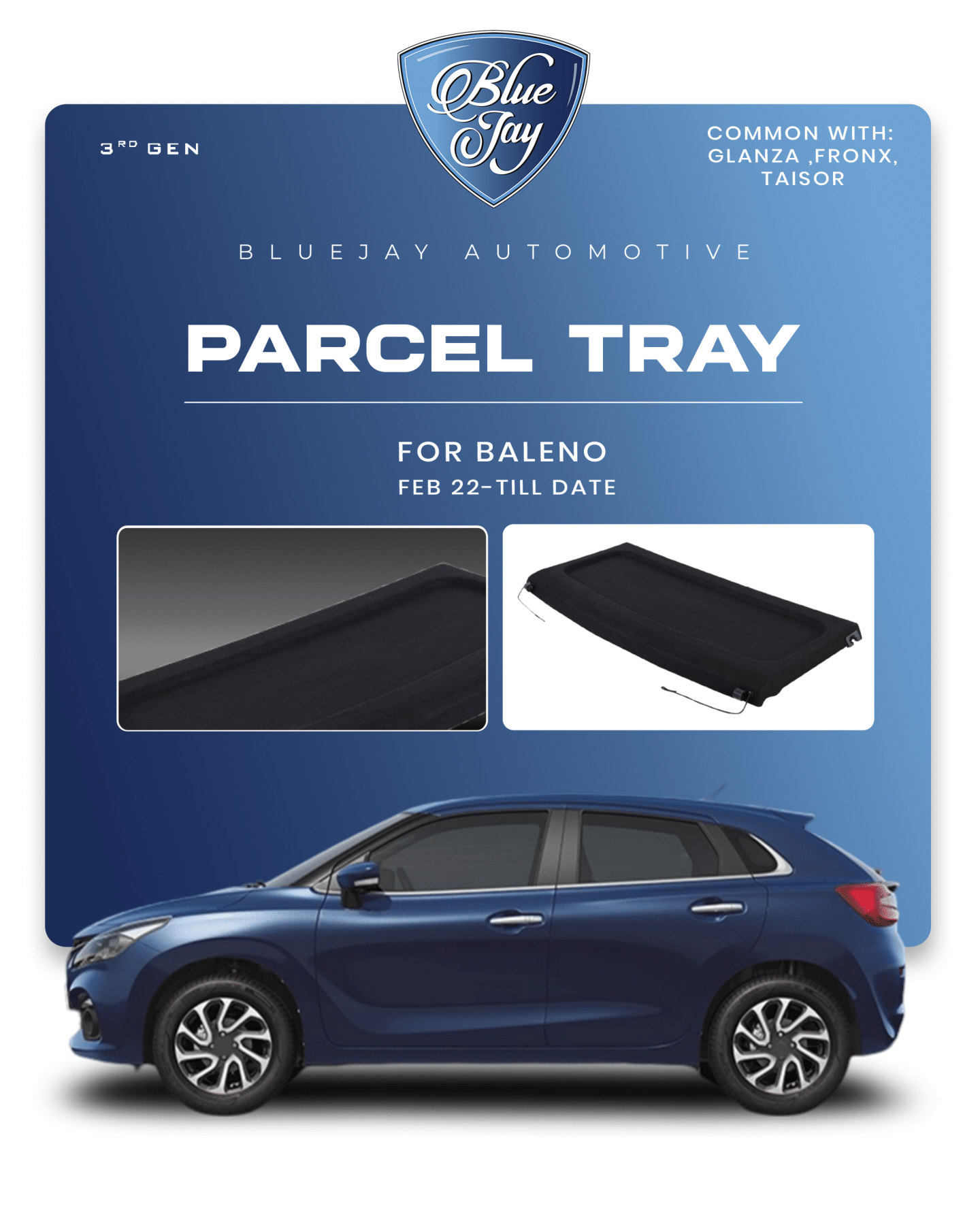 Baleno 2022 Till Date Parcel Tray