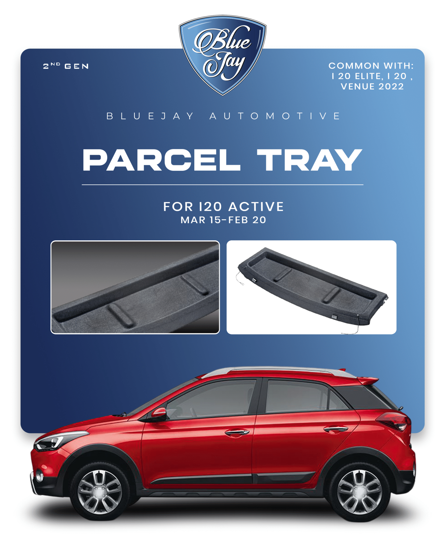i20 Active 2015-20 Parcel Tray