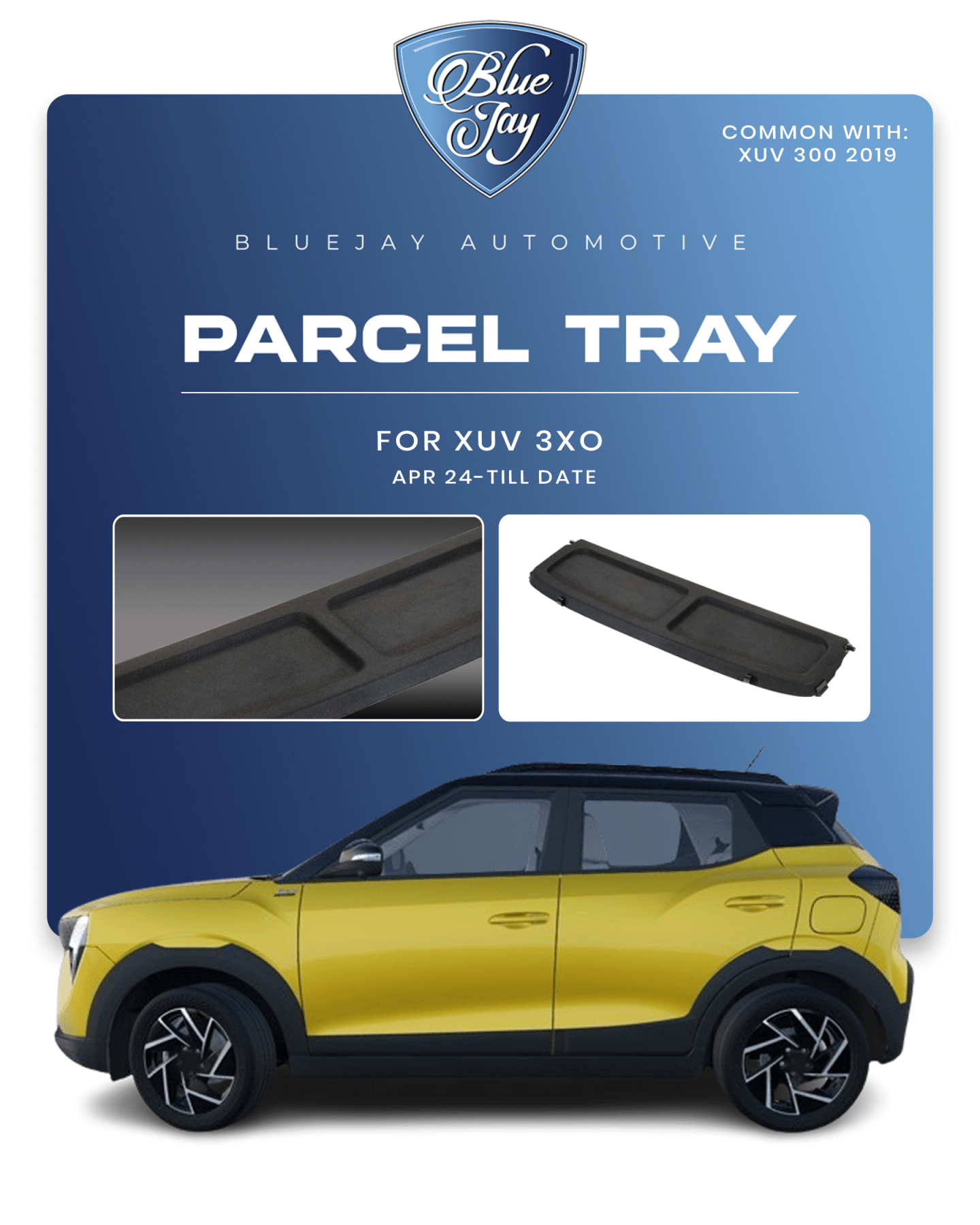 XUV 3XO 2024 Till Date Parcel Tray