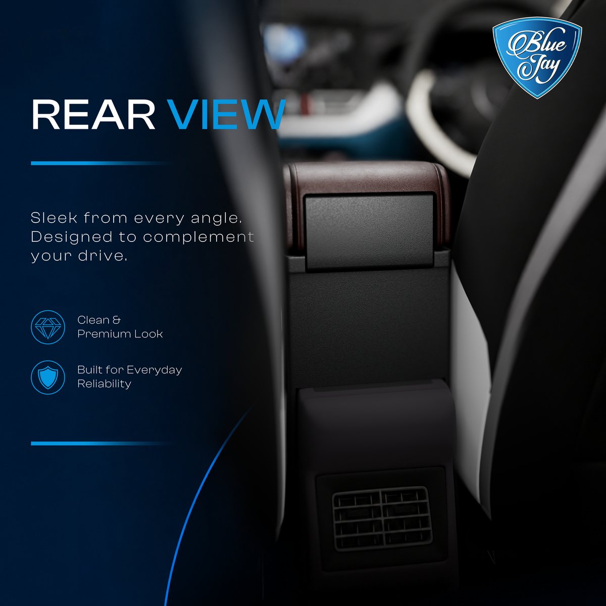Blue Jay Premium Car Armrest OE Type For Baleno 2022/ Fronx/ Glanza/ Taisor