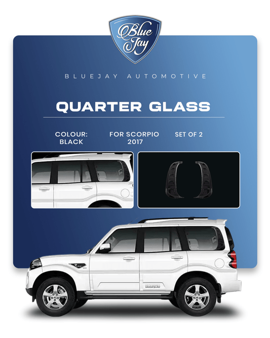 Quarter Glass Black for Scorpio 2017
