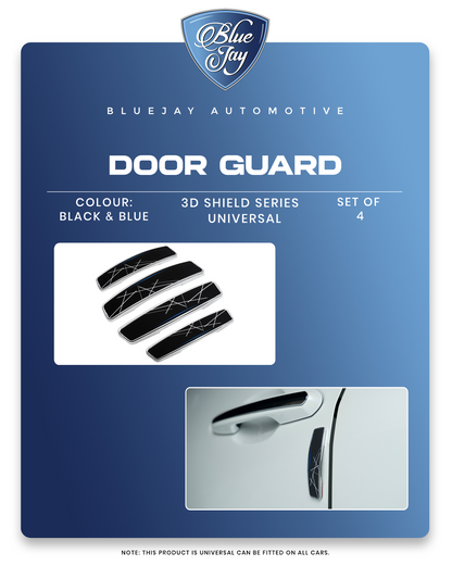 3D Shield Series Universal Door Guard (Black & Blue)