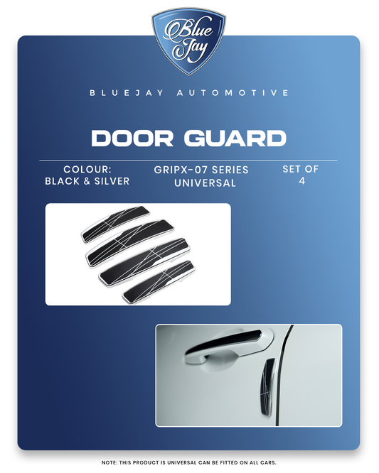 GRIPX-07 Series Universal Door Guard (Black & Silver)