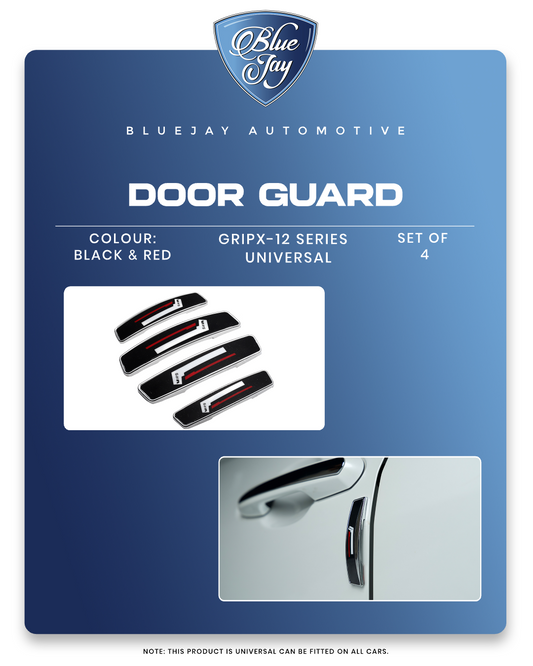 GRIPX-12 Series Universal Door Guard (Black & Red)