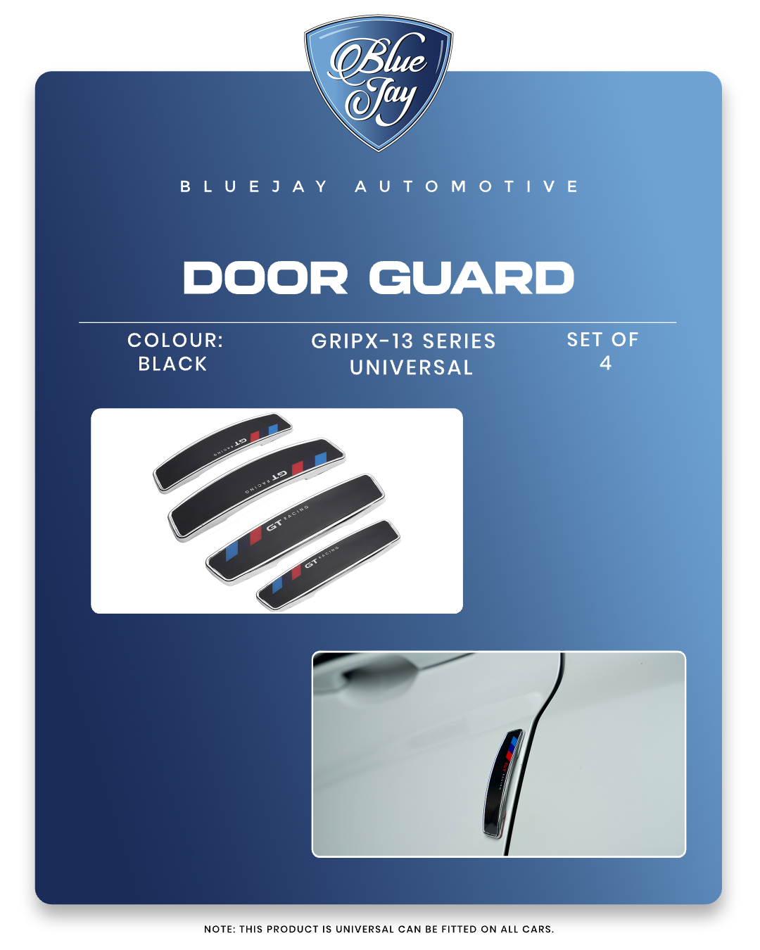 GRIPX-13 Series Universal Door Guard (Black)
