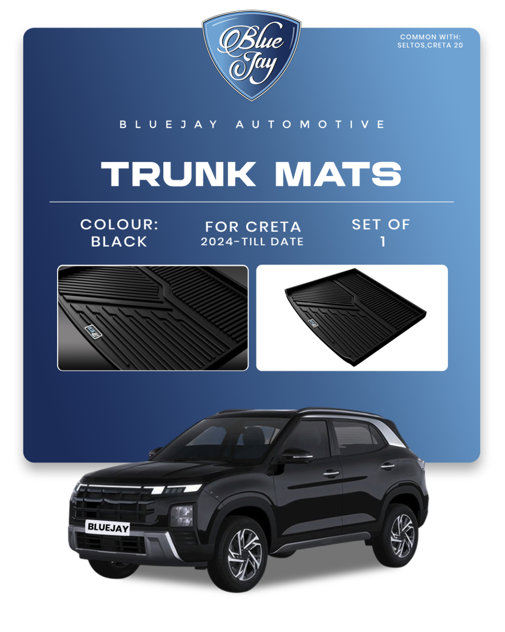 Trunk Mats for Creta 2024-Till Date