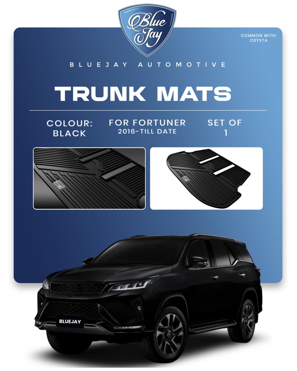 Trunk Mats for Fortuner 2016-Till Date