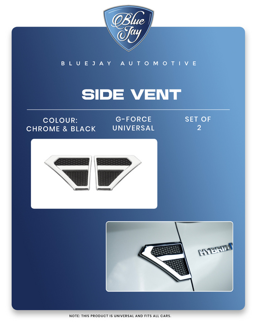 G-Force Universal Side vent (Chrome and black)