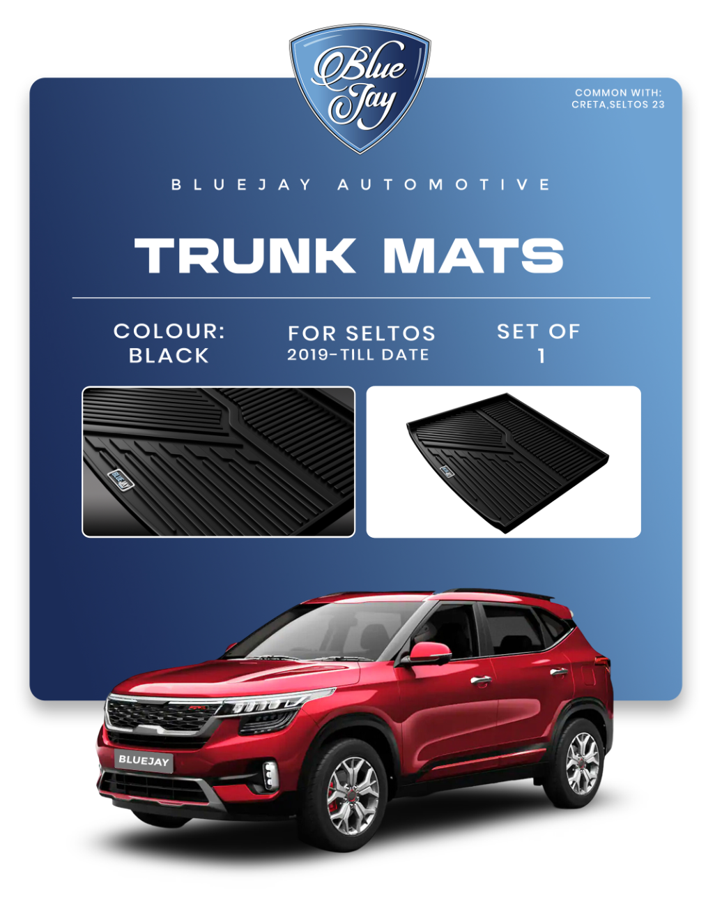 Trunk Mats for Seltos 2019-Dec 2025