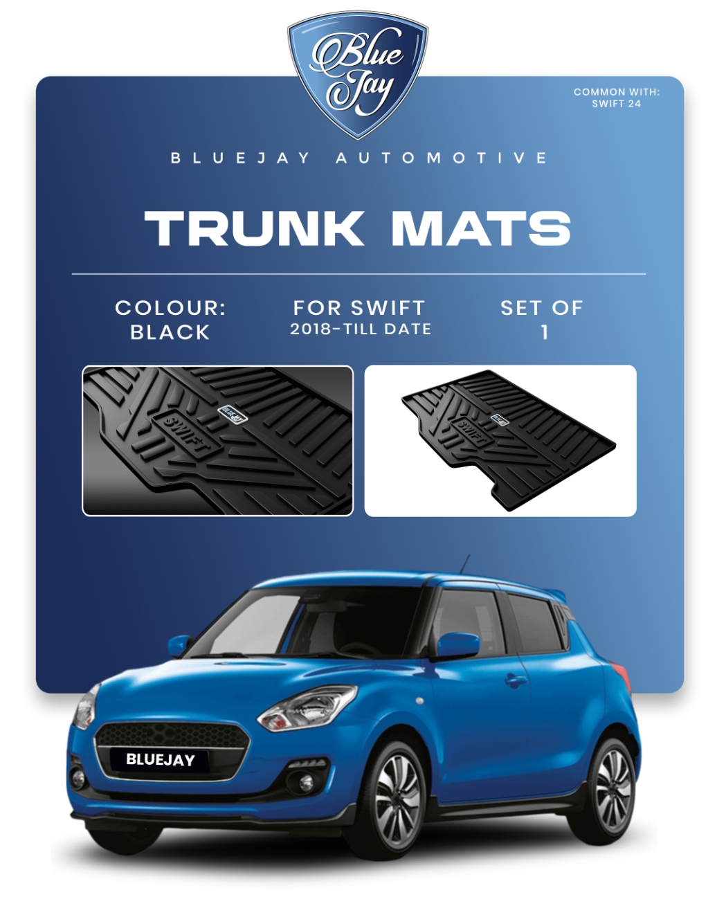 Trunk Mats for Swift 2018-Till Date